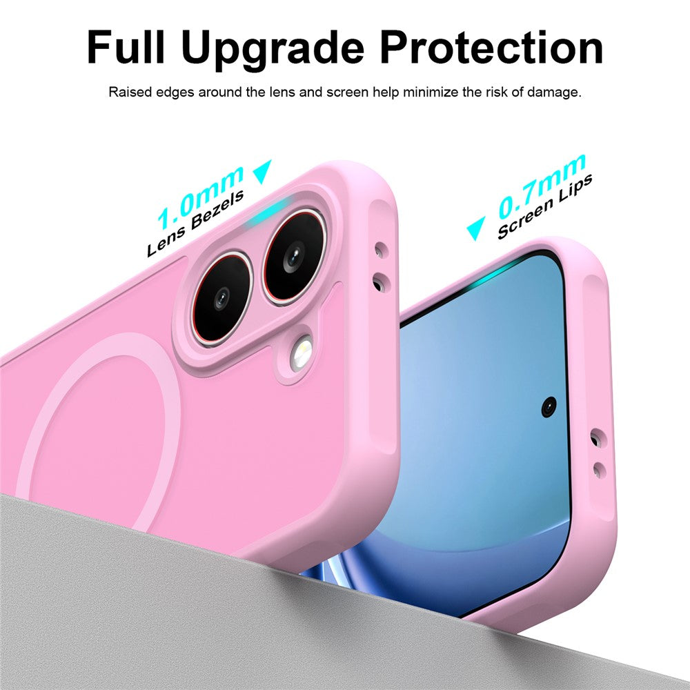 MagSafe futrola za Samsung Galaxy S26 FE S741, Techsuit, HaloFrost II, Roze