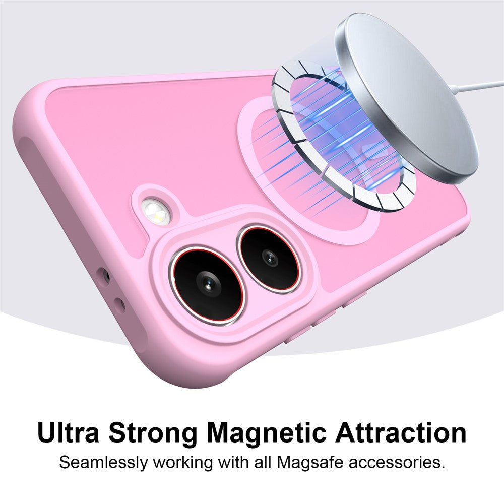 MagSafe futrola za Samsung Galaxy S26 FE S741, Techsuit, HaloFrost II, Roze