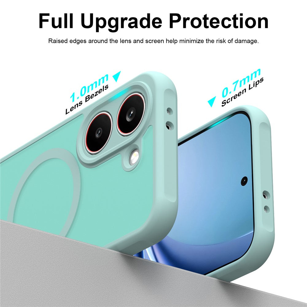 Futrola MagSafe za Samsung Galaxy S26 FE S741, Techsuit, HaloFrost II, Svetlo Zelena