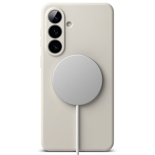 Futrola MagSafe za Samsung Galaxy S26 Plus, Ringke, Silikon, Krem