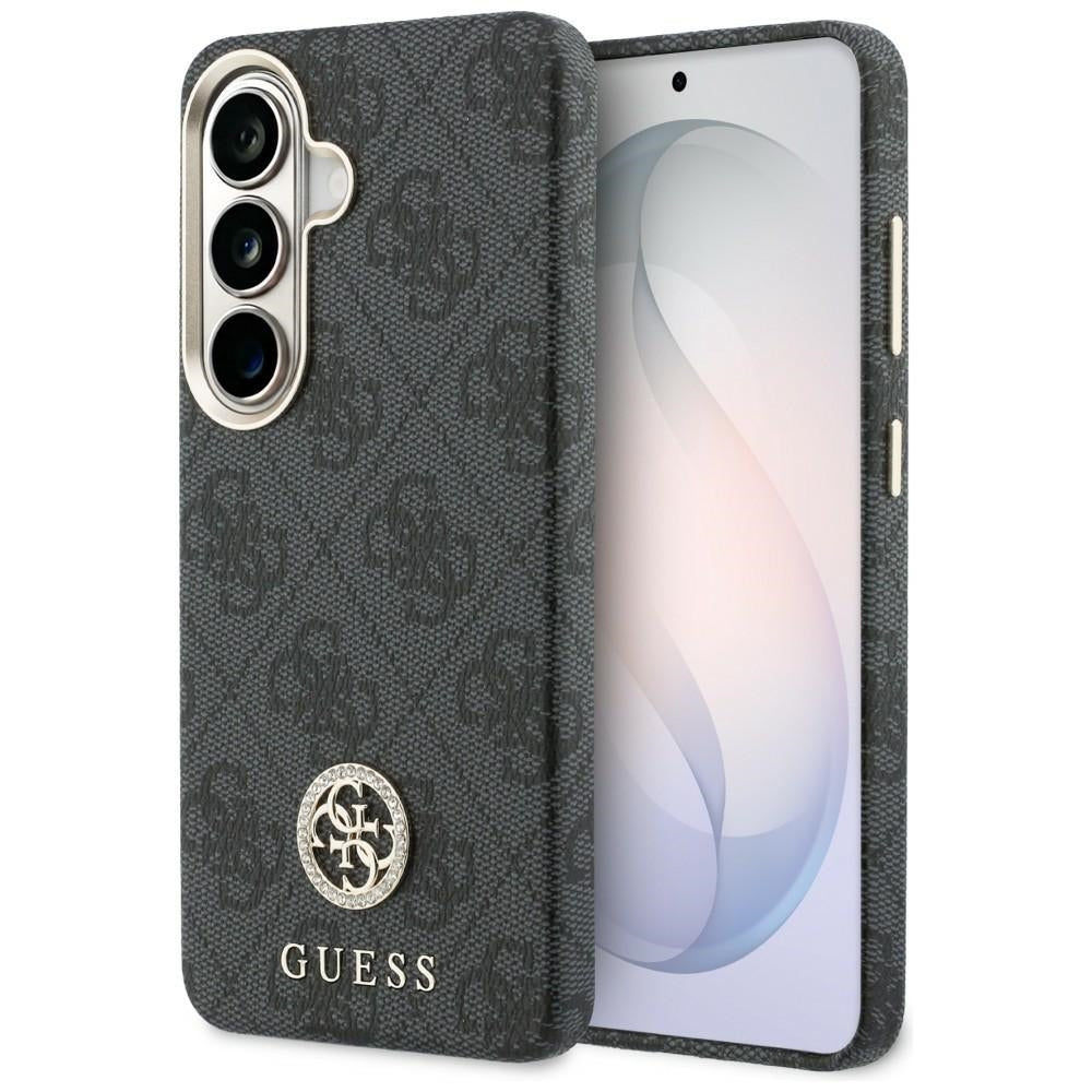 MagSafe futrola za Samsung Galaxy S26 Plus S947, Guess, 4G Rhinestone Round Logo, Crna