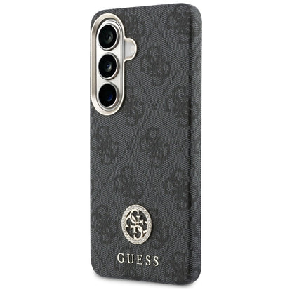 MagSafe futrola za Samsung Galaxy S26 Plus S947, Guess, 4G Rhinestone Round Logo, Crna