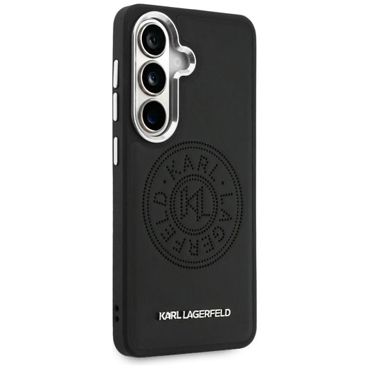MagSafe futrola za Samsung Galaxy S26 Plus S947, Karl Lagerfeld, Karl Round Point Logo, Crna
