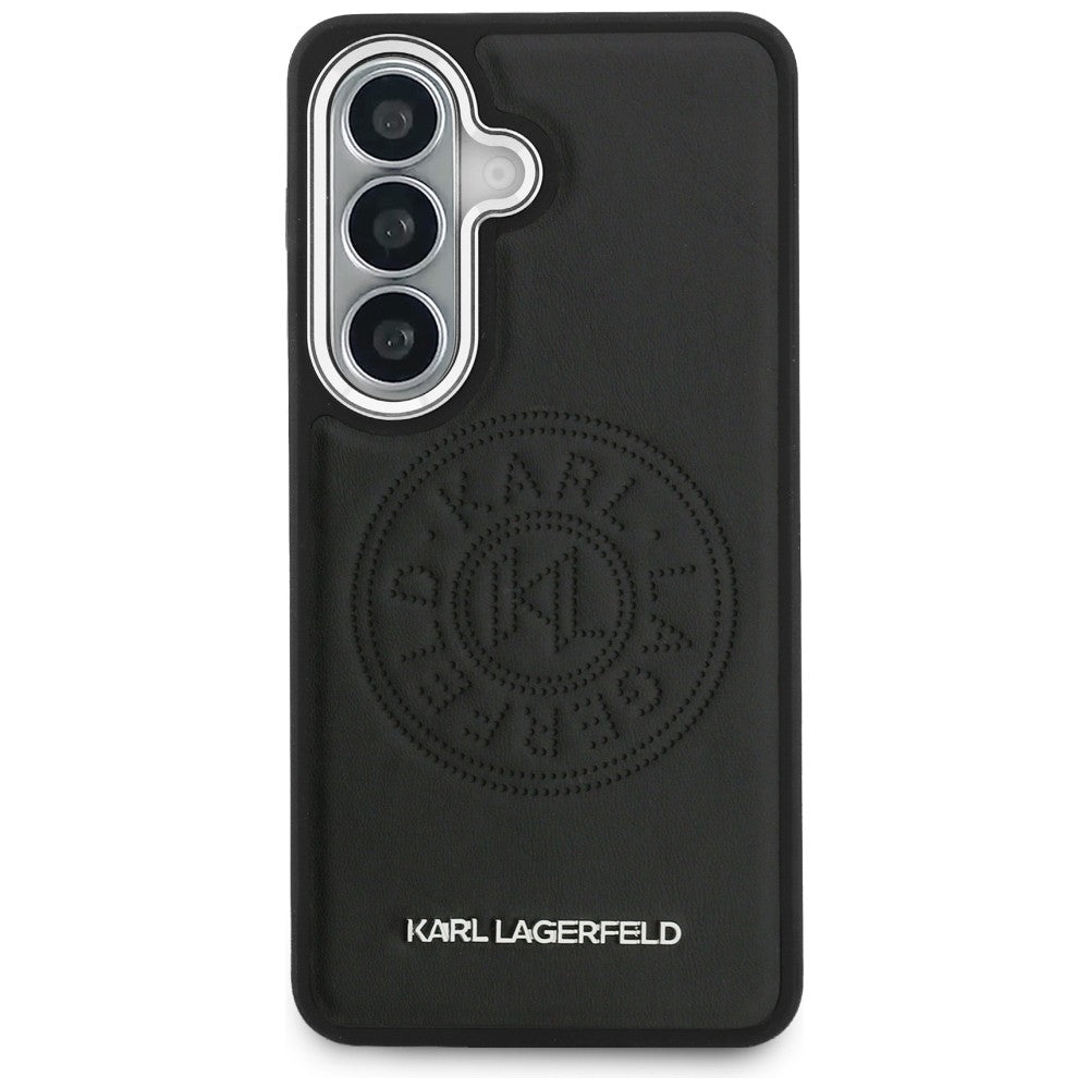 MagSafe futrola za Samsung Galaxy S26 Plus S947, Karl Lagerfeld, Karl Round Point Logo, Crna