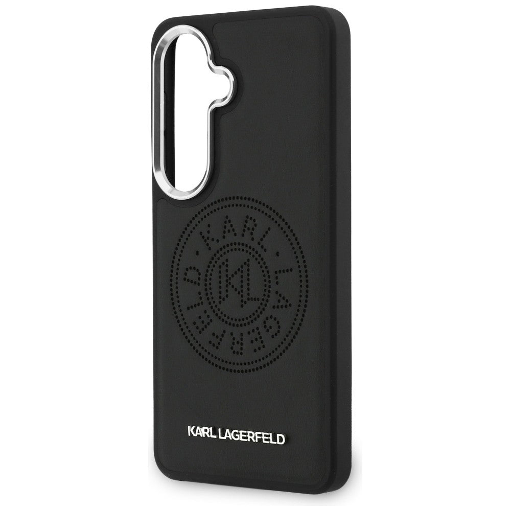 MagSafe futrola za Samsung Galaxy S26 Plus S947, Karl Lagerfeld, Karl Round Point Logo, Crna