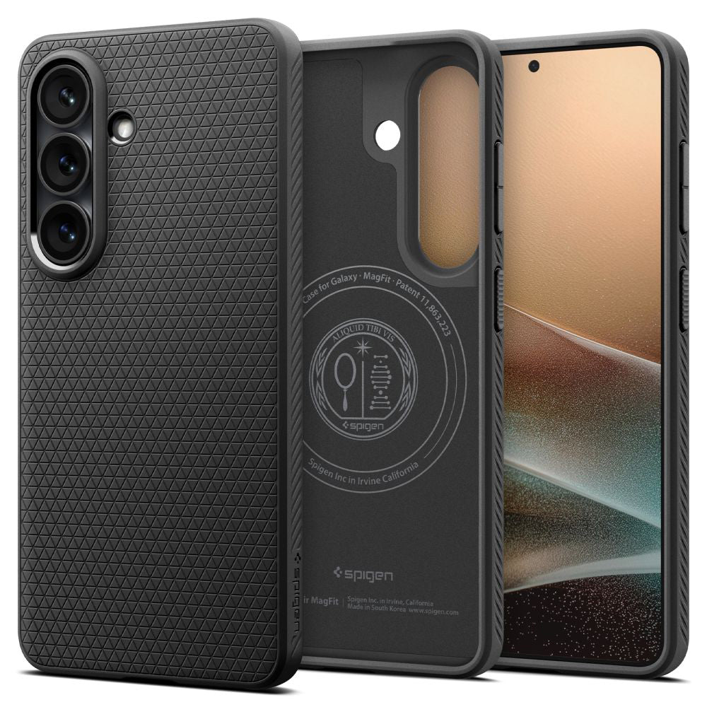 Futrola MagSafe za Samsung Galaxy S26 Plus S947, Spigen, Liquid Air, Crna Mat ACS10704