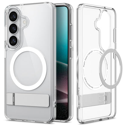 Futrola MagSafe za Samsung Galaxy S26 Plus S947, Spigen, Ultra Hybrid S, Transparent Bela ACS11050