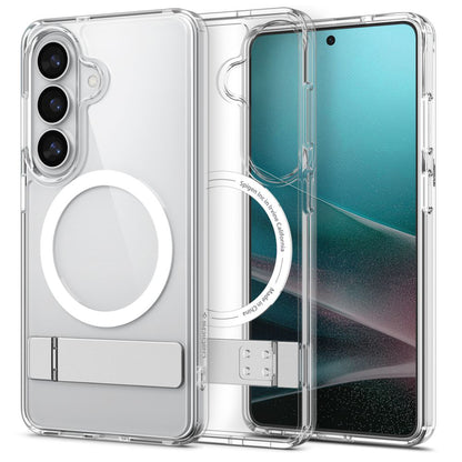 Futrola MagSafe za Samsung Galaxy S26 Plus S947, Spigen, Ultra Hybrid S, Transparent Bela ACS11050