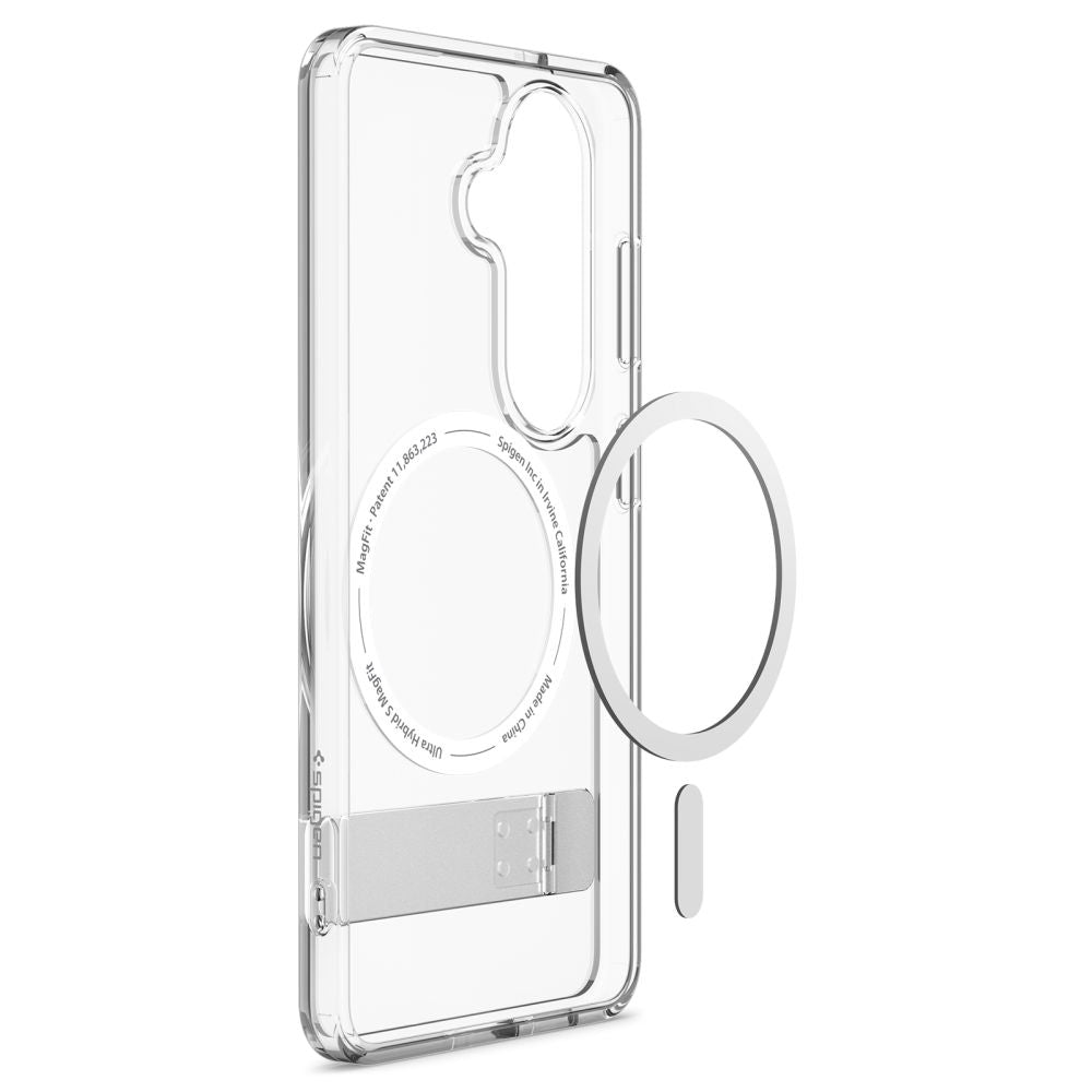 Futrola MagSafe za Samsung Galaxy S26 Plus S947, Spigen, Ultra Hybrid S, Transparent Bela ACS11050