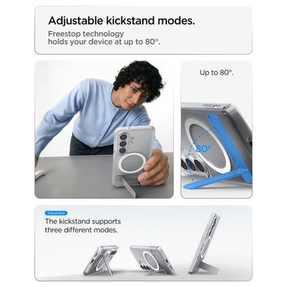 Futrola MagSafe za Samsung Galaxy S26 Plus S947, Spigen, Ultra Hybrid S, Transparent Bela ACS11050