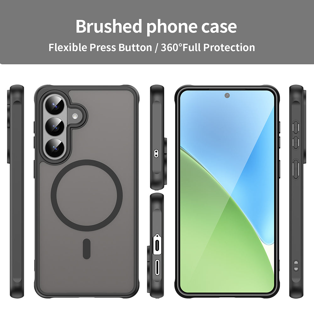 Futrola MagSafe za Samsung Galaxy S26 Plus, Techsuit, HaloFrost II, Crna