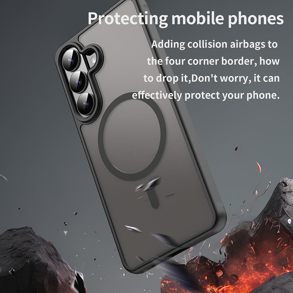 Futrola MagSafe za Samsung Galaxy S26 Plus, Techsuit, HaloFrost II, Crna