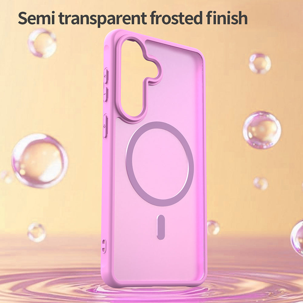 Futrola MagSafe za Samsung Galaxy S26 Plus, Techsuit, HaloFrost II, Roze