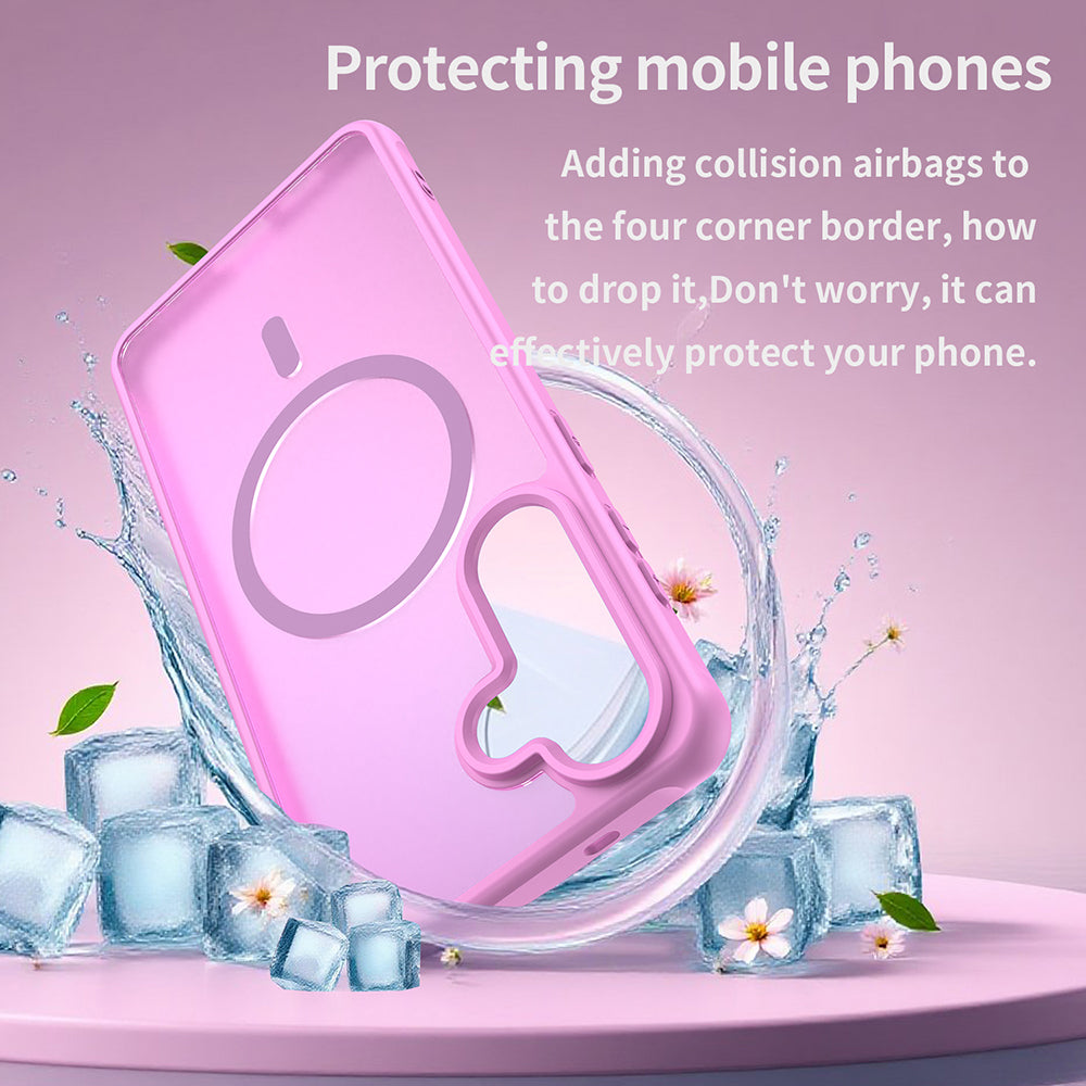 Futrola MagSafe za Samsung Galaxy S26 Plus, Techsuit, HaloFrost II, Roze