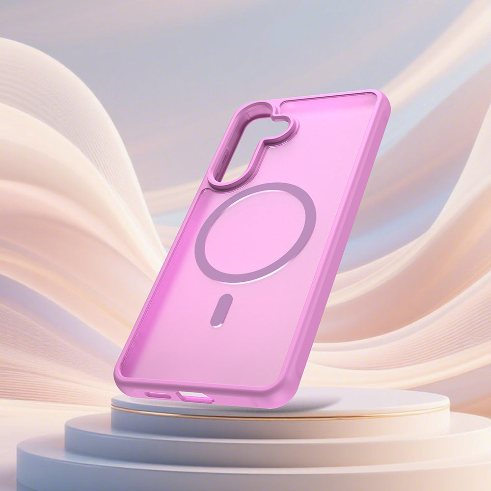 Futrola MagSafe za Samsung Galaxy S26 Plus, Techsuit, HaloFrost II, Roze