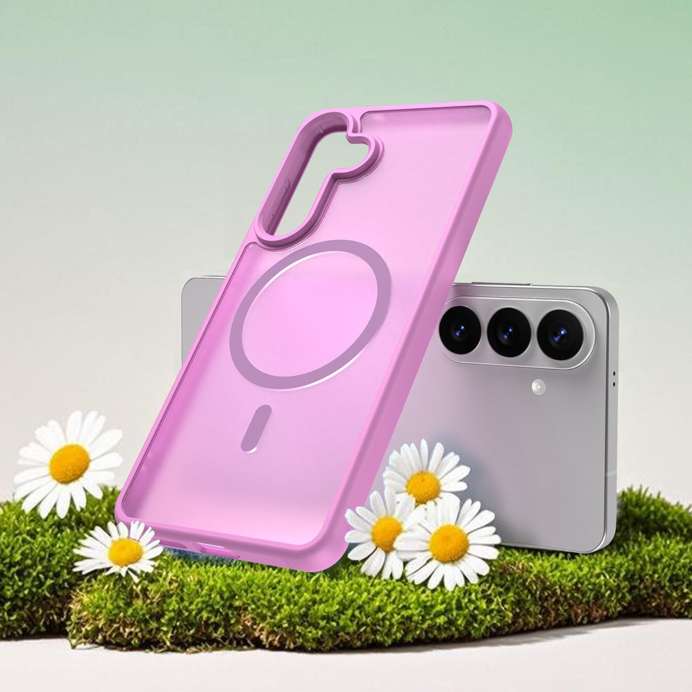 Futrola MagSafe za Samsung Galaxy S26 Plus, Techsuit, HaloFrost II, Roze