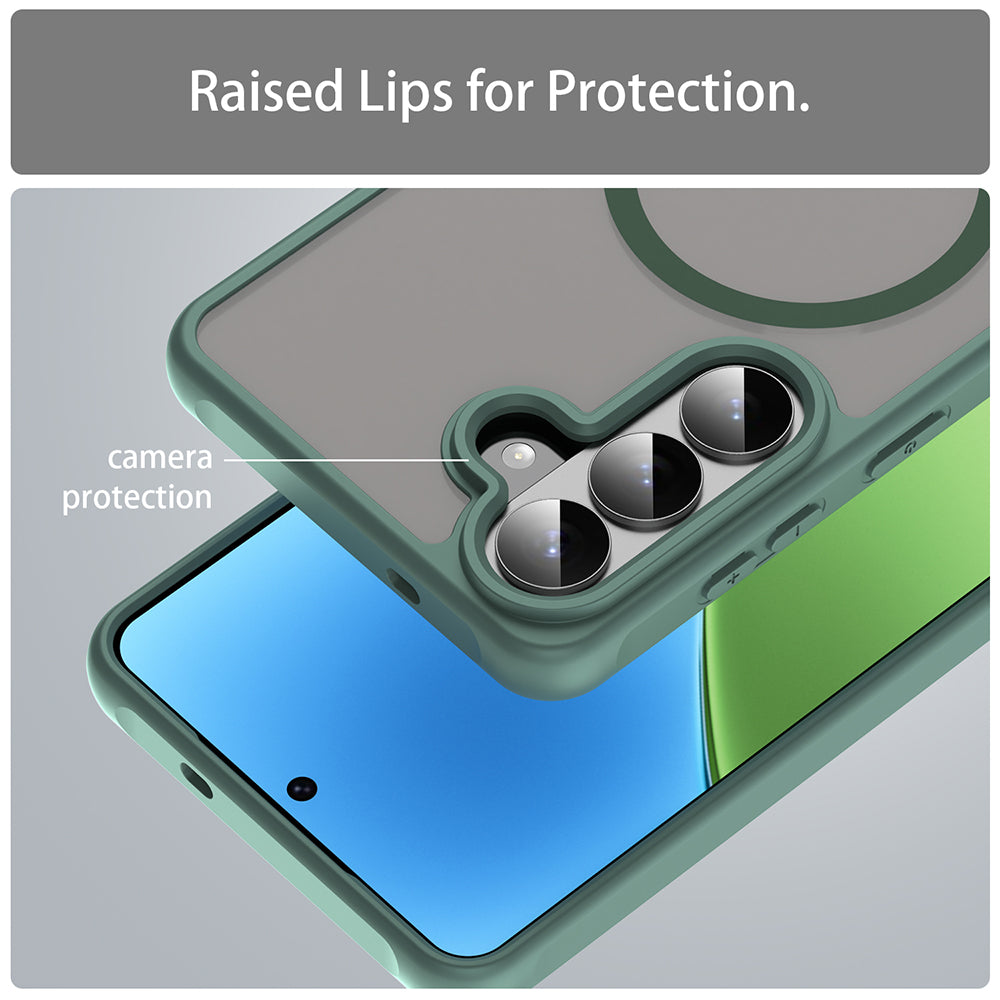 Futrola MagSafe za Samsung Galaxy S26 Plus, Techsuit, HaloFrost II, Zelena