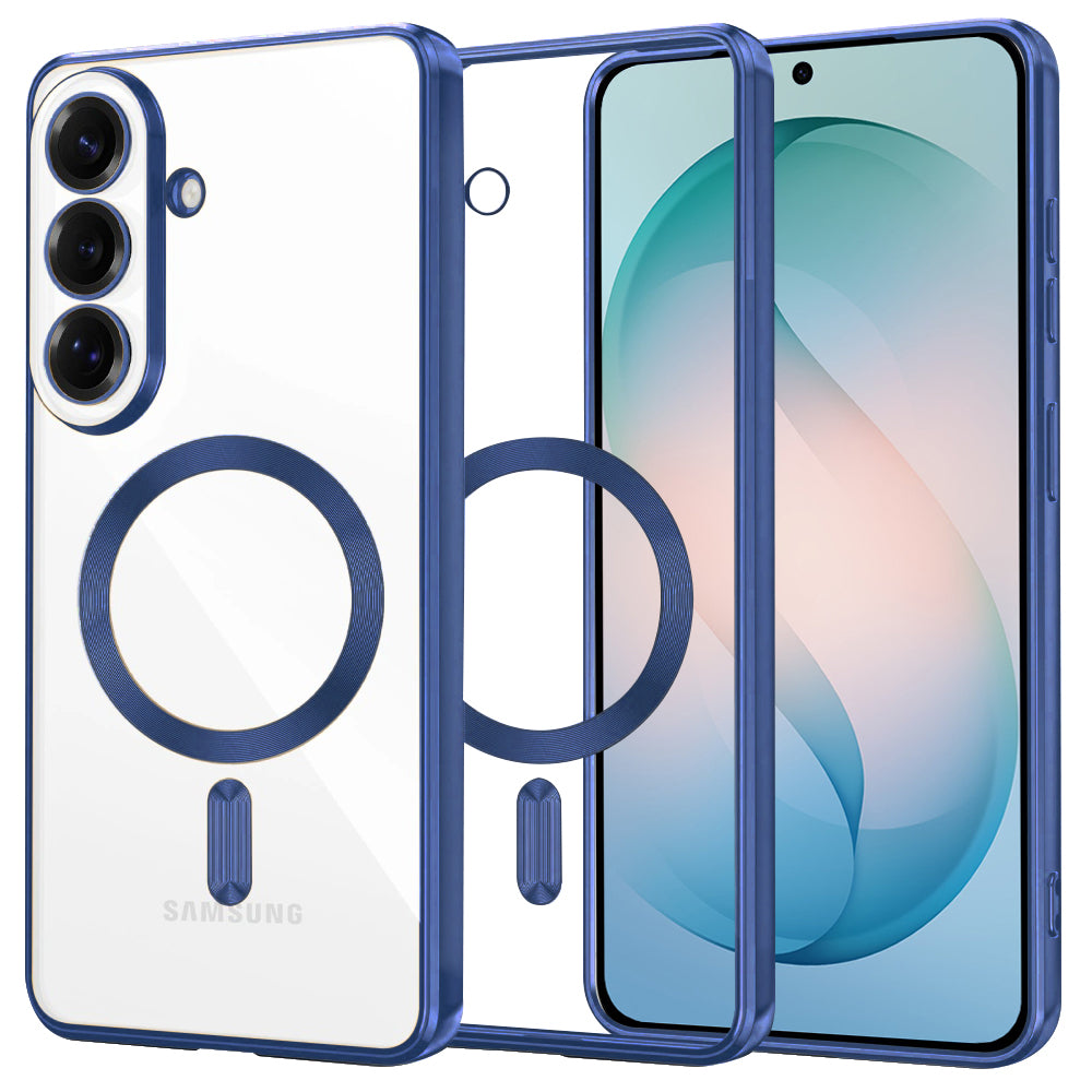 Futrola MagSafe za Samsung Galaxy S26 Plus, Techsuit, Luxury Crystal, Tamno Plava