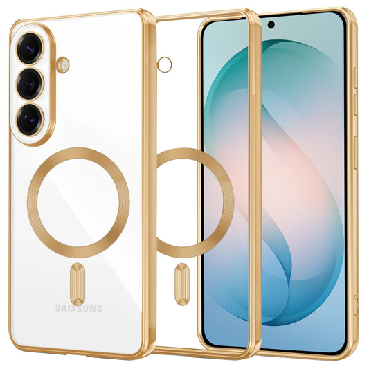 Futrola MagSafe za Samsung Galaxy S26 Plus, Techsuit, Luxury Crystal, Zlatna