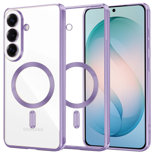 Futrola MagSafe za Samsung Galaxy S26 Plus, Techsuit, Luxury Crystal, Svijetlo Ljubičasta