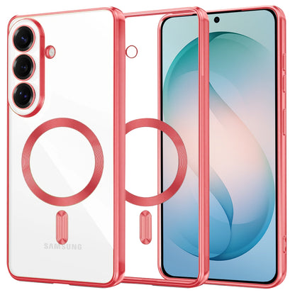 Futrola MagSafe za Samsung Galaxy S26 Plus, Techsuit, Luxury Crystal, Roza