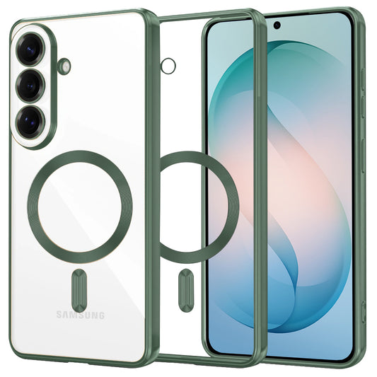 Futrola MagSafe za Samsung Galaxy S26 Plus, Techsuit, Luxury Crystal, Tamno Zelena
