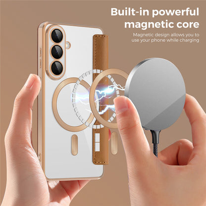 Futrola MagSafe za Samsung Galaxy S26 Plus, Techsuit, SmartMag Book, Braon