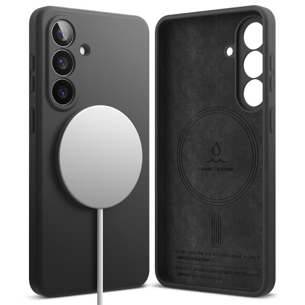 Futrola MagSafe za Samsung Galaxy S26 S942, Ringke, Silikon, Crna