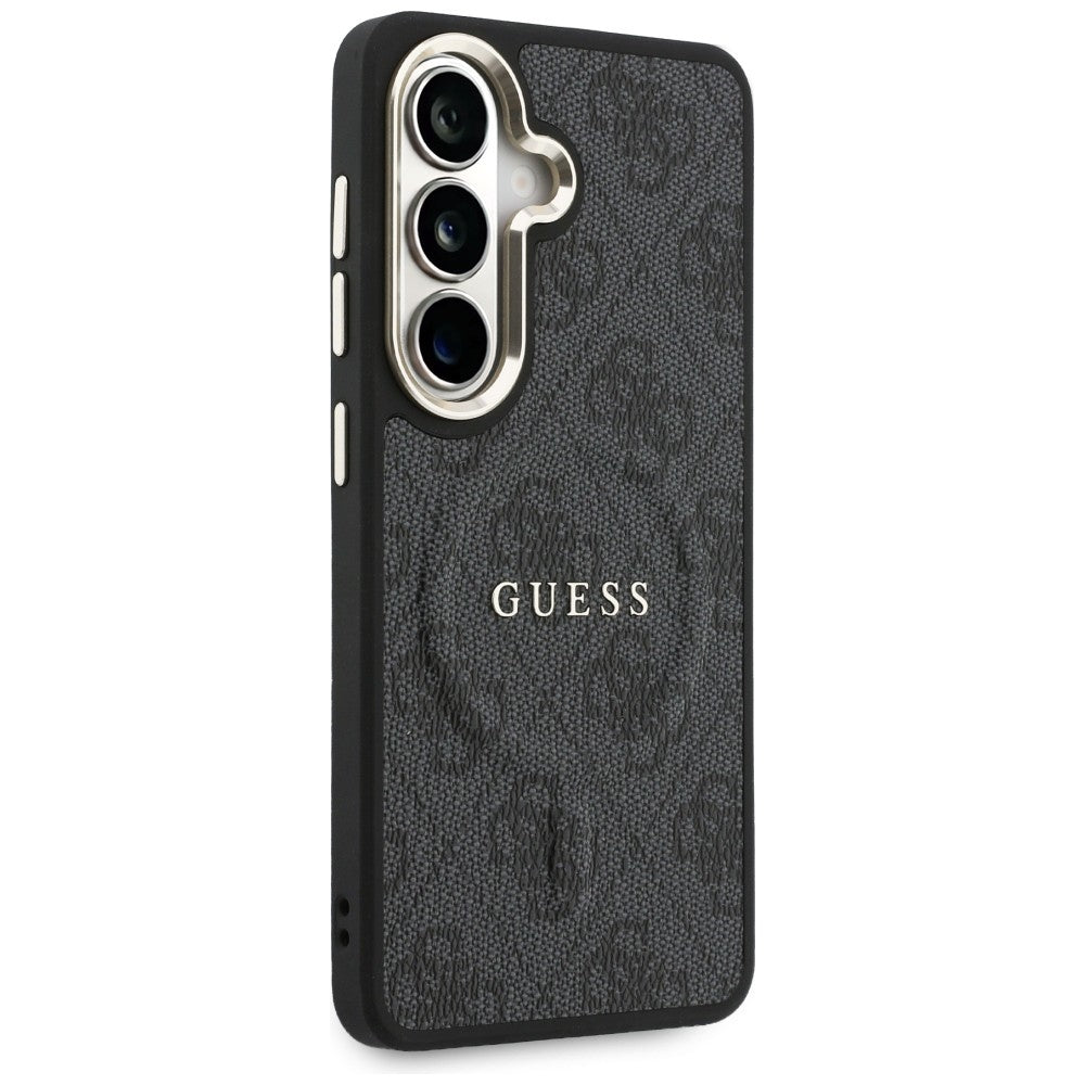 Futrola MagSafe za Samsung Galaxy S26 S942, Guess, 4G Embossed Ring, Crna