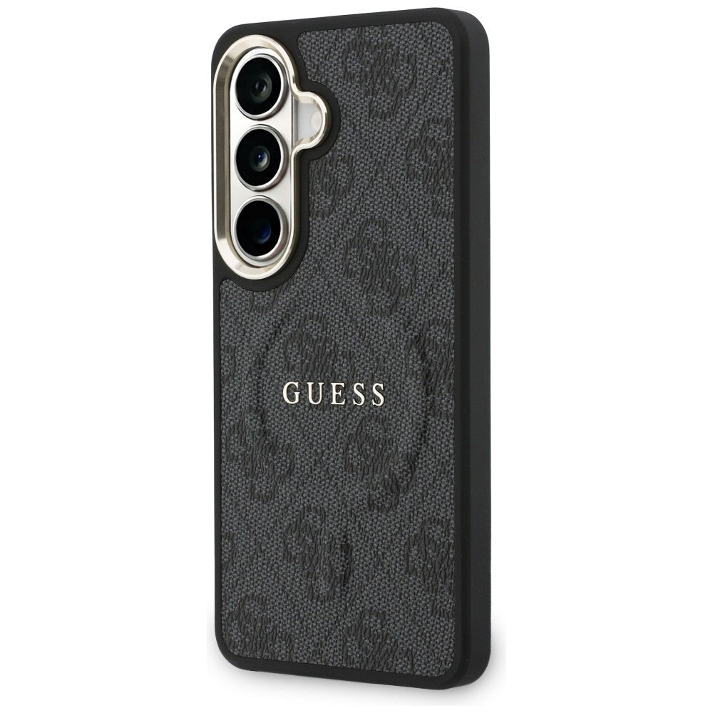 Futrola MagSafe za Samsung Galaxy S26 S942, Guess, 4G Embossed Ring, Crna