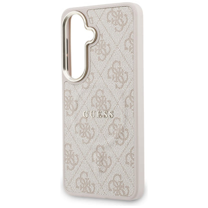 MagSafe futrola za Samsung Galaxy S26 S942, Guess, 4G Embossed Ring, Roze Crna