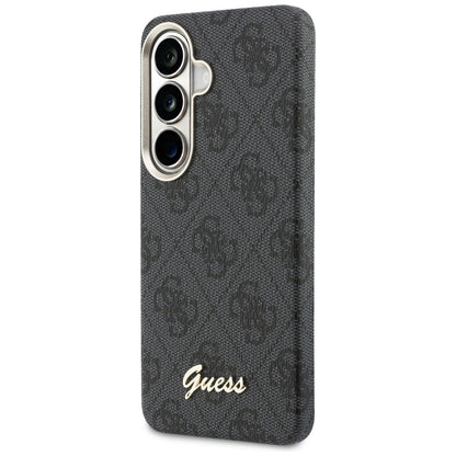 Futrola MagSafe za Samsung Galaxy S26 S942, Guess, 4G Script Logo, Crna