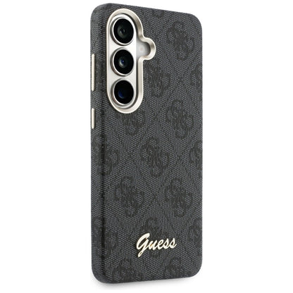 Futrola MagSafe za Samsung Galaxy S26 S942, Guess, 4G Script Logo, Crna