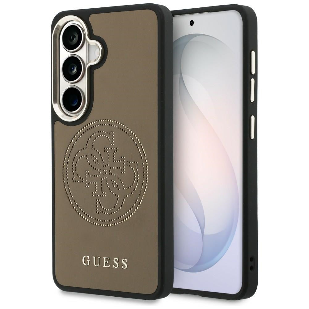 Husa MagSafe za Samsung Galaxy S26 S942, Guess, Perforated Logo, Braon