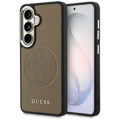 Husa MagSafe za Samsung Galaxy S26 S942, Guess, Perforated Logo, Braon
