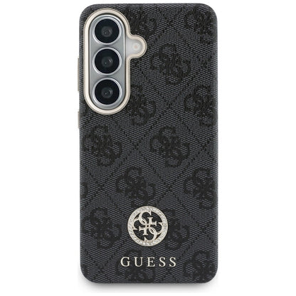 Futrola MagSafe za Samsung Galaxy S26 S942, Guess, Rhinestone Round Logo, Crna