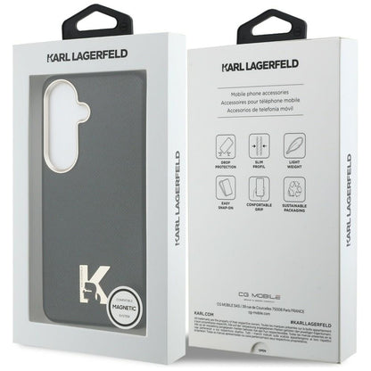 Futrola MagSafe za Samsung Galaxy S26 S942, Karl Lagerfeld, Karl Head Logo, Crna