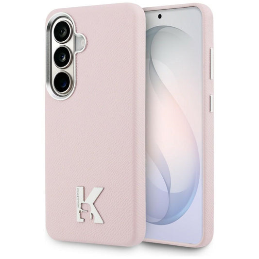 Futrola MagSafe za Samsung Galaxy S26 S942, Karl Lagerfeld, Karl Head Logo, Roze