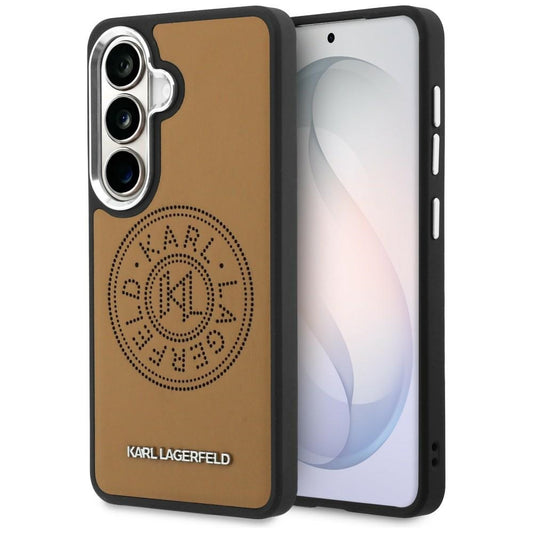 Futrola MagSafe za Samsung Galaxy S26 S942, Karl Lagerfeld, Karl Round Point Logo, Braon