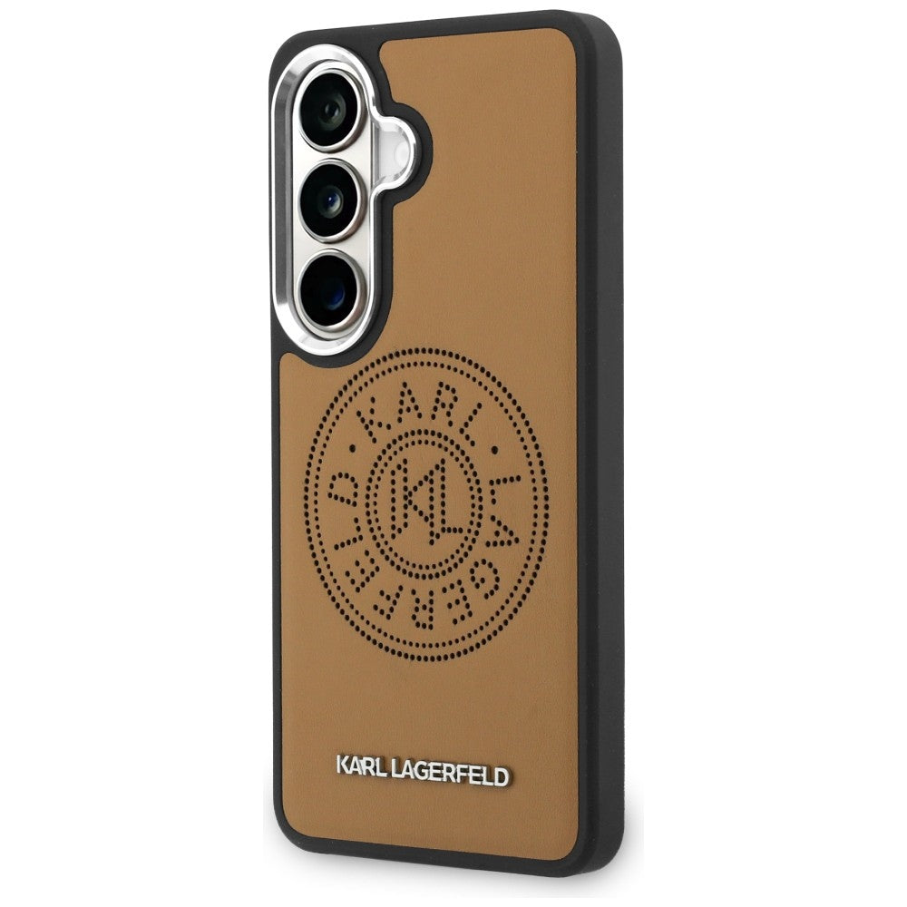 Futrola MagSafe za Samsung Galaxy S26 S942, Karl Lagerfeld, Karl Round Point Logo, Braon