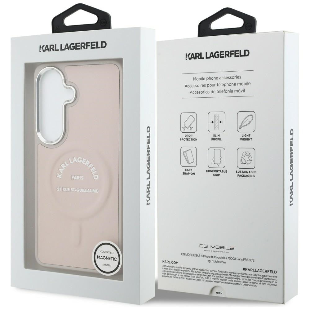 MagSafe futrola za Samsung Galaxy S26 S942, Karl Lagerfeld, Karl RSG Logo, Roze