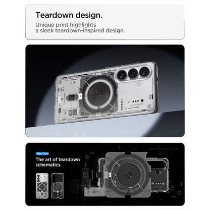 Husa MagSafe za Samsung Galaxy S26 S942, Spigen, Ultra Hybrid Neo One, Transparentna ACS11218