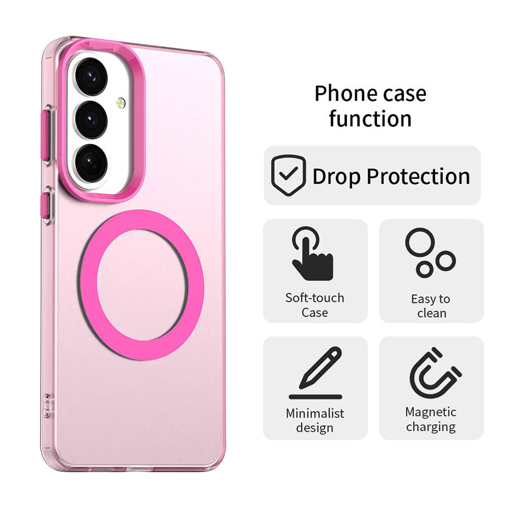 Futrola MagSafe za Samsung Galaxy S26 S942, Techsuit, CandyCase, Roze