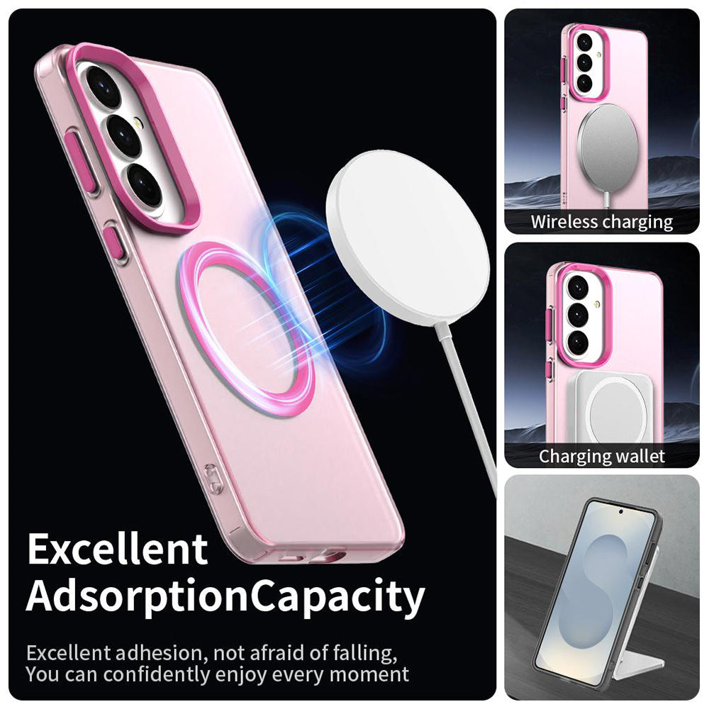 Futrola MagSafe za Samsung Galaxy S26 S942, Techsuit, CandyCase, Roze