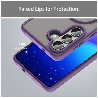 Futrola MagSafe za Samsung Galaxy S26 S942, Techsuit, HaloFrost II, Ljubičasta