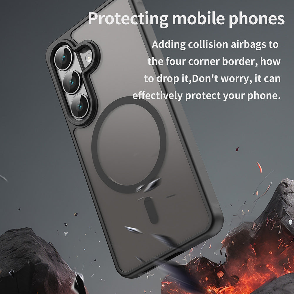 Futrola MagSafe za Samsung Galaxy S26, Techsuit, HaloFrost II, Crna