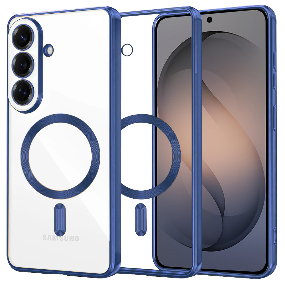 Futrola MagSafe za Samsung Galaxy S26, Techsuit, Luxury Crystal, Tamno Plava