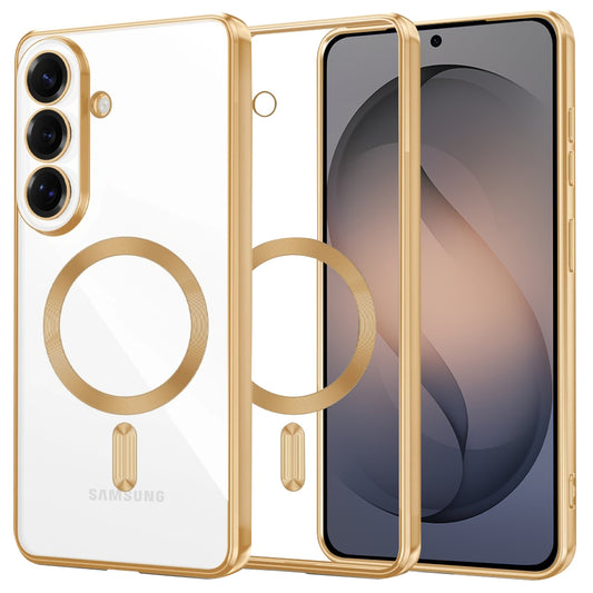 Futrola MagSafe za Samsung Galaxy S26, Techsuit, Luxury Crystal, Zlatna