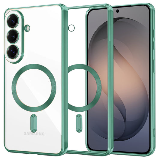 Futrola MagSafe za Samsung Galaxy S26, Techsuit, Luxury Crystal, Svijetlo Zelena