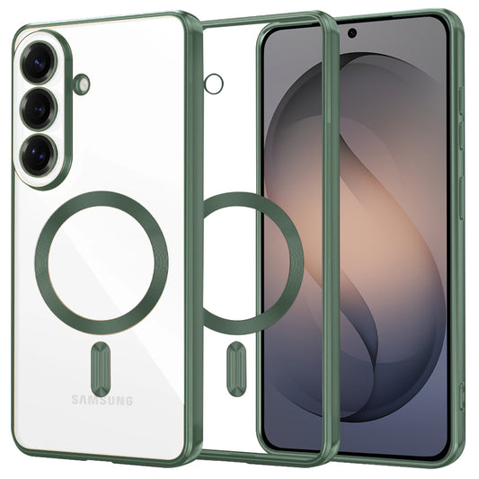 Futrola MagSafe za Samsung Galaxy S26, Techsuit, Luxury Crystal, Tamno Zelena